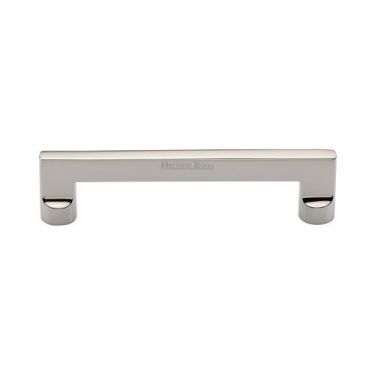 Click Here To Enlarge This Photo Of C0345 128-PNF Heritage Brass Cabinet Pull Apollo Design 128mm ctc Polished Nickel Finish