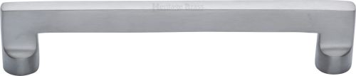 Click Here To Enlarge This Photo Of C0345 160-SC Heritage Brass Cabinet Pull Apollo Design 160mm ctc Satin Chrome Finish