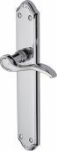 MM827-PC Heritage Brass Door Handle Lever Latch Verona Design Polished Chrome Finish