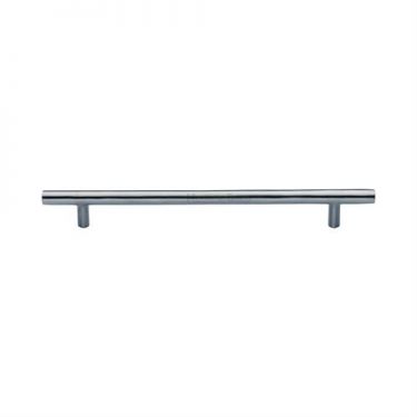 Click Here To Enlarge This Photo Of C0361 203-SC Heritage Brass Cabinet Pull Bar Design 203mm ctc Satin Chrome Finish