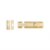 C1685 4-SB Heritage Brass Door Bolt Flat 4" Satin Brass Finish