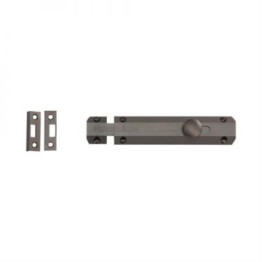 Click Here To Enlarge This Photo Of C1685 6-MB Heritage Brass Door Bolt Flat 6" Matt Bronze Finish