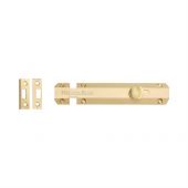 C1685 6-SB Heritage Brass Door Bolt Flat 6" Satin Brass Finish