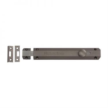 Click Here To Enlarge This Photo Of C1685 8-MB Heritage Brass Door Bolt Flat 8" Matt Bronze Finish