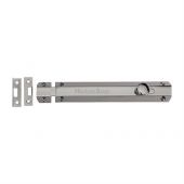 C1685 8-PNF Heritage Brass Door Bolt Flat 8" Polished Nickel Finish