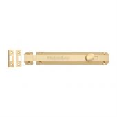 C1685 8-SB Heritage Brass Door Bolt Flat 8" Satin Brass Finish