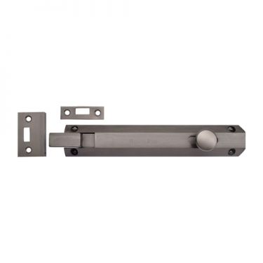 Click Here To Enlarge This Photo Of C1694 8-MB Heritage Brass Door Bolt Necked Flat 8" Matt Bronze Finish