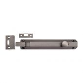 C1694 8-MB Heritage Brass Door Bolt Necked Flat 8" Matt Bronze Finish