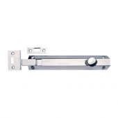 C1694 8-PC Heritage Brass Door Bolt Necked Flat 8" Polished Chrome Finish