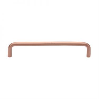 Click Here To Enlarge This Photo Of C2155 128-SRG Heritage Brass Cabinet Pull Wire Design 128mm ctc Satin Rose Gold Finish