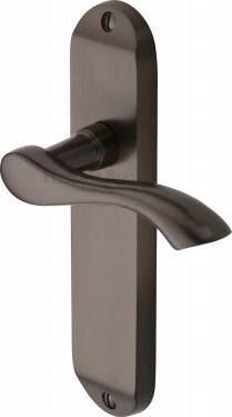 Click Here To Enlarge This Photo Of MM927-MB Heritage Brass Door Handle Lever Latch Algarve Design Matt Bronze Finish