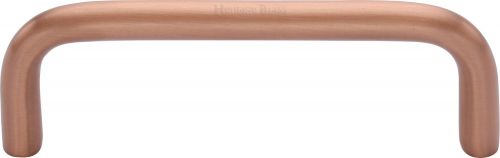 Click Here To Enlarge This Photo Of C2155 96-SRG Heritage Brass Cabinet Pull Wire Design 96mm ctc Satin Rose Gold Finish