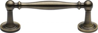 C2533 96-AT Heritage Brass Cabinet Pull Colonial Design 96mm ctc Antique Brass Finish