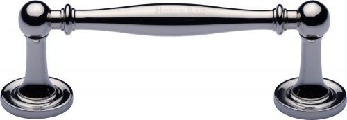 Click Here To Enlarge This Photo Of C2533 96-PC Heritage Brass Cabinet Pull Colonial Design 96mm ctc Polished Chrome Finish