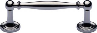 C2533 96-PC Heritage Brass Cabinet Pull Colonial Design 96mm ctc Polished Chrome Finish
