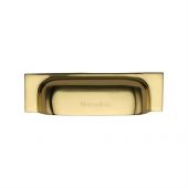 C2766 152-PB Heritage Brass Drawer Pull Military Design 152mm ctc Polished Brass Finish