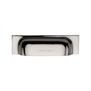 Click Here To Enlarge This Photo Of C2766 152-PNF Heritage Brass Drawer Pull Military Design 152mm ctc Polished Nickel Finish