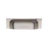 C2766 152-SN Heritage Brass Drawer Pull Military Design 152mm ctc Satin Nickel Finish