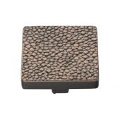 C3653 38-AC Heritage Brass Cabinet Knob Square Stingray Design 38mm Aged Copper Finish