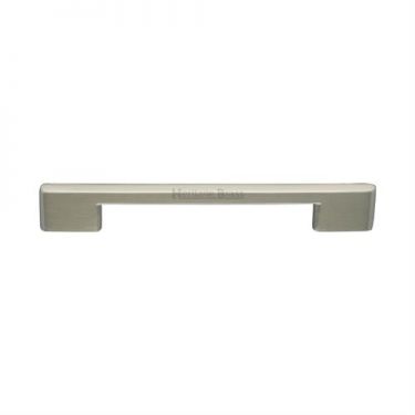 Click Here To Enlarge This Photo Of C3681 128-SN Heritage Brass Cabinet Pull Victorian Design 128mm ctc Satin Nickel Finish
