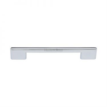 Click Here To Enlarge This Photo Of C3681 256-PC Heritage Brass Cabinet Pull Victorian Design 256mm ctc Polished Chrome Finish