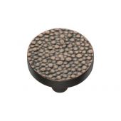 C3686 32-AC Heritage Brass Cabinet Knob Round Stingray Design 32mm Aged Copper Finish