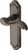 MM992-MB Heritage Brass Door Handle Lever Latch Lisboa Design Matt Bronze Finish