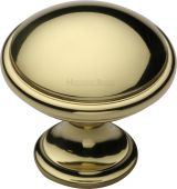C3950 32-PB Heritage Brass Cabinet Knob Domed Design 32mm Polished Brass Finish