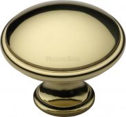 C3950 38-PB Heritage Brass Cabinet Knob Domed Design 38mm Polished Brass Finish
