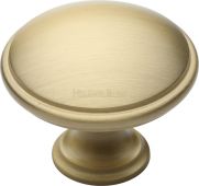 C3950 38-SB Heritage Brass Cabinet Knob Domed Design 38mm Satin Brass Finish