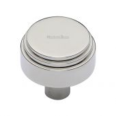 C3987 32-PNF Heritage Brass Cabinet Knob Round Deco Design 32mm Polished Nickel Finish