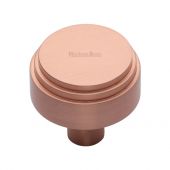 C3987 32-SRG Heritage Brass Cabinet Knob Round Deco Design 32mm Satin Rose Gold Finish