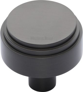 Click Here To Enlarge This Photo Of C3987 38-MB Heritage Brass Cabinet Knob Round Deco Design 38mm Matt Bronze Finish