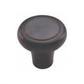 C3990 38-BKMT Heritage Brass Cabinet Knob Round Edge Design 38mm Matt Black Finish