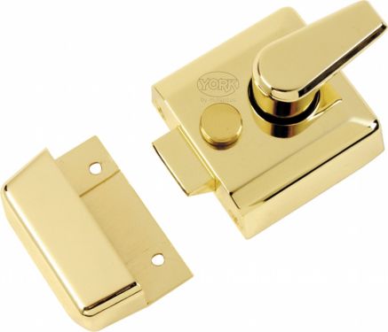 Click Here To Enlarge This Photo Of NL3040-PB M.Marcus York 40mm Std. Nightlatch Polished Brass Finish