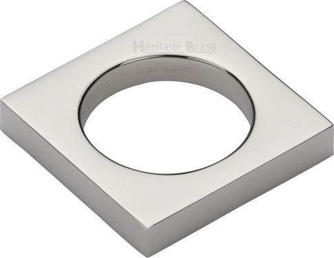 Click Here To Enlarge This Photo Of C4465-PNF Heritage Brass Cabinet Knob Mystic Design 40mm Polished Nickel Finish
