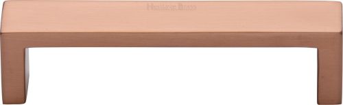 Click Here To Enlarge This Photo Of C4520 101-SRG Heritage Brass Cabinet Pull Wide Metro Design 101mm ctc Satin Rose Gold Finish