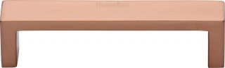 C4520 101-SRG Heritage Brass Cabinet Pull Wide Metro Design 101mm ctc Satin Rose Gold Finish
