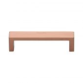 C4520 128-SRG Heritage Brass Cabinet Pull Wide Metro Design 128mm ctc Satin Rose Gold Finish
