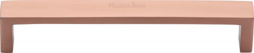 Click Here To Enlarge This Photo Of C4520 160-SRG Heritage Brass Cabinet Pull Wide Metro Design 160mm ctc Satin Rose Gold Finish