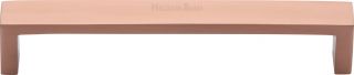 C4520 160-SRG Heritage Brass Cabinet Pull Wide Metro Design 160mm ctc Satin Rose Gold Finish