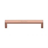 C4520 203-SRG Heritage Brass Cabinet Pull Wide Metro Design 203mm ctc Satin Rose Gold Finish