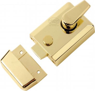 Click Here To Enlarge This Photo Of NL3060-PB M.Marcus York 60mm Std. Nightlatch Polished Brass Finish