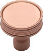 C4547-SRG Heritage Brass Cabinet Knob Venetian Design 32mm Satin Rose Gold Finish