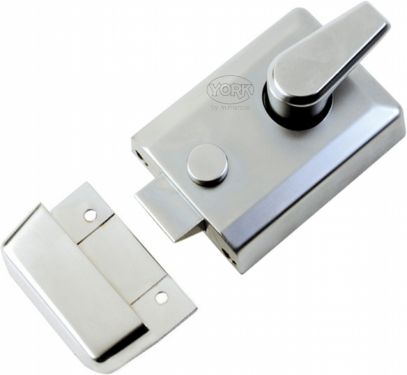 Click Here To Enlarge This Photo Of NL3060-SC M.Marcus York 60mm Std. Nightlatch Satin Chrome Finish