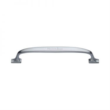 Click Here To Enlarge This Photo Of C7213 128-SC Heritage Brass Cabinet Pull Durham Design 128mm ctc Satin Chrome Finish