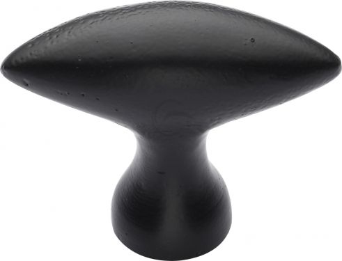 Click Here To Enlarge This Photo Of FB112 50 M.Marcus Black Iron Rustic Cabinet Knob Elliptic Design 50mm