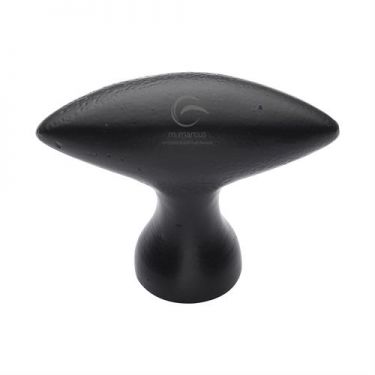 Click Here To Enlarge This Photo Of FB112 75 M.Marcus Black Iron Rustic Cabinet Knob Elliptic Design 75mm
