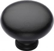 FB117 32 M.Marcus Black Iron Rustic Cabinet Knob Round Design 32mm