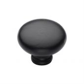 FB117 38 M.Marcus Black Iron Rustic Cabinet Knob Round Design 38mm